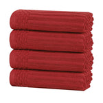 Superior Soho Ribbed Cotton Super Absorbent 4 Piece Hand Towel Set