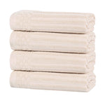 Superior Soho Ribbed Cotton Super Absorbent 4 Piece Hand Towel Set