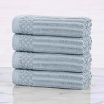 Superior Soho Ribbed Cotton Super Absorbent 4 Piece Hand Towel Set