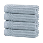 Superior Soho Ribbed Cotton Super Absorbent 4 Piece Hand Towel Set
