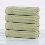 Superior Soho Ribbed Cotton Super Absorbent 4 Piece Hand Towel Set