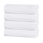 Superior Soho Ribbed Cotton Super Absorbent 4 Piece Hand Towel Set