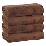 Rayon from Bamboo Cotton Blend Bath Towel Set of 4
