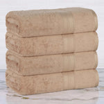 Rayon from Bamboo Cotton Blend Bath Towel Set of 4