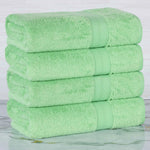 Rayon from Bamboo Cotton Blend Bath Towel Set of 4