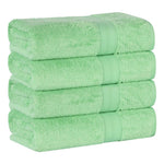 Rayon from Bamboo Cotton Blend Bath Towel Set of 4