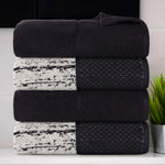 Lodi Cotton 4-Piece Bath Towel Set – Absorbent Mid-Weight Solids & Patterns
