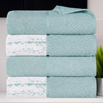 Lodi Cotton 4-Piece Bath Towel Set – Absorbent Mid-Weight Solids & Patterns