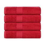 Eco-Friendly Ring-Spun Cotton 4-Piece Bath Towel Set