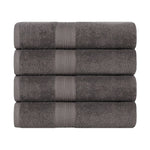 Eco-Friendly Ring-Spun Cotton 4-Piece Bath Towel Set