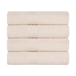 Eco-Friendly Ring-Spun Cotton 4-Piece Bath Towel Set