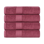 Eco-Friendly Ring-Spun Cotton 4-Piece Bath Towel Set
