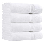 Egyptian Cotton Plush Absorbent Luxury Bath Towel Set of 4
