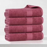 Eco-Friendly Ring-Spun Cotton 4-Piece Bath Towel Set