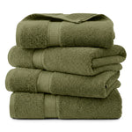 Madeline Egyptian Cotton Bath Towel Set 4-Piece
