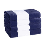 Cabana Stripe Oversized Cotton Beach Towel Sets