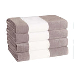 Cabana Stripe Oversized Cotton Beach Towel Sets