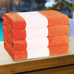 Cabana Stripe Oversized Cotton Beach Towel Sets