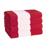 Cabana Stripe Oversized Cotton Beach Towel Sets