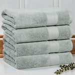 Turkish Cotton Bath Towels Heavyweight 4 Piece Set Aria