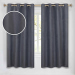 100 % Blackout Curtains Grommet Machine Washable 2 Panels