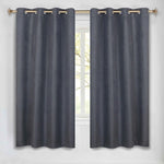 100 % Blackout Curtains Grommet Machine Washable 2 Panels