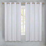 100 % Blackout Curtains Grommet Machine Washable 2 Panels