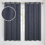 100 % Blackout Window Curtains Grommet Washable Set of 2