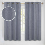 100 % Blackout Window Curtains Grommet Washable Set of 2