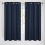 100 % Blackout Window Curtains Grommet Washable Set of 2