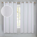 100 % Blackout Window Curtains Grommet Washable Set of 2