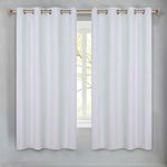 100 % Blackout Window Curtains Grommet Washable Set of 2