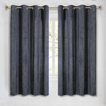 Superior Noor Semi-Blackout Chenille Machine Washable Grommet Curtains, Set of 2 Panels