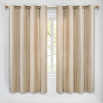 Superior Noor Semi-Blackout Chenille Machine Washable Grommet Curtains, Set of 2 Panels
