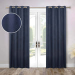 100 % Blackout Curtains Grommet Machine Washable 2 Panels