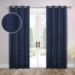 100 % Blackout Window Curtains Grommet Washable Set of 2