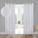 100 % Blackout Window Curtains Grommet Washable Set of 2