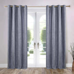 Superior Noor Semi-Blackout Chenille Machine Washable Grommet Curtains, Set of 2 Panels