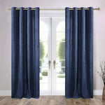 Superior Noor Semi-Blackout Chenille Machine Washable Grommet Curtains, Set of 2 Panels