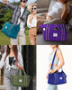 Travel Duffel Bag, Weekender Overnight Carry on Bag Women Men, Foldable Waterproof Gym Luggage with Metal Buckle Strap