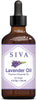 Siva Lavender Essential Oil 4 Fl Oz with Glass Dropper – 100% Pure, Natural, Undiluted & Therapeutic Grade, Amazing for Skin & Hair Care, Diffuser, Aromatherapy, Massage, DIY Soaps & Candles