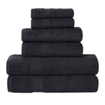 Superior 6 Piece Cotton Eco-Friendly Soft Absorbent Towel Set