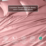 650 Thread Count Egyptian Cotton Bed Sheets - Sateen Weave