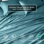 650 Thread Count Egyptian Cotton Bed Sheets - Sateen Weave