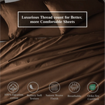 650 Thread Count Egyptian Cotton Bed Sheets - Sateen Weave