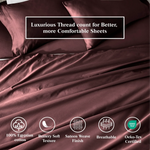 650 Thread Count Egyptian Cotton Bed Sheets - Sateen Weave