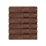 Superior Rayon from Bamboo Plush Heavyweight 6 Piece Hand Towel Set