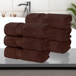6 Piece Hand Towel Set Zero Twist Cotton Soft Absorbent
