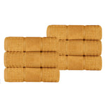 Superior Napa Zero Twist Cotton Solid Waffle Honeycomb Hand Towel Set of 6