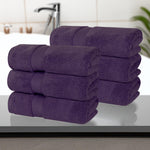 6 Piece Hand Towel Set Zero Twist Cotton Soft Absorbent